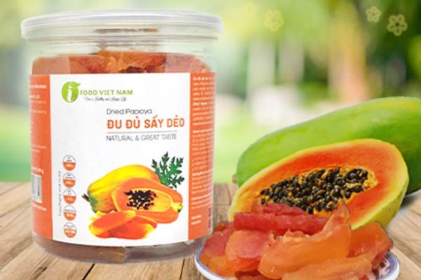 In tem đu đủ sấy giá rẻ, thiết kế theo yêu cầu