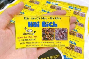 In tem nhãn ba khía theo yêu cầu