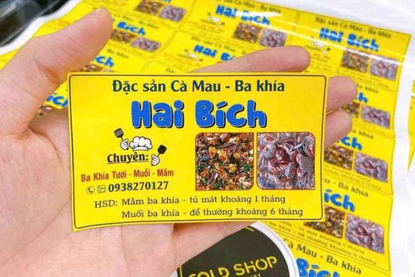 In tem nhãn ba khía theo yêu cầu