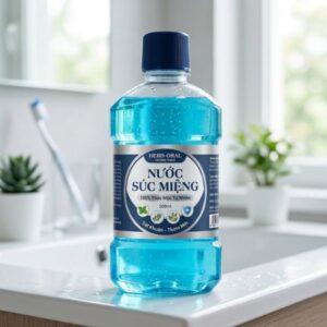 In tem nhãn nước súc miệng kháng nước chuẩn y tế