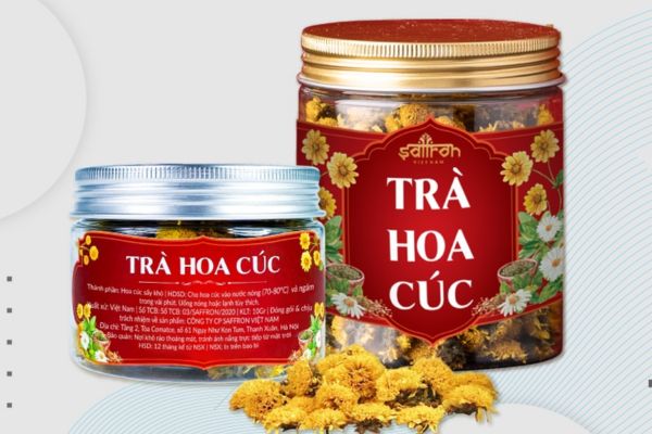 In tem trà hoa cúc giá rẻ, mẫu đẹp