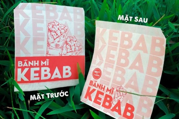 Túi giấy bánh mì tam giác giá rẻ, mẫu đẹp