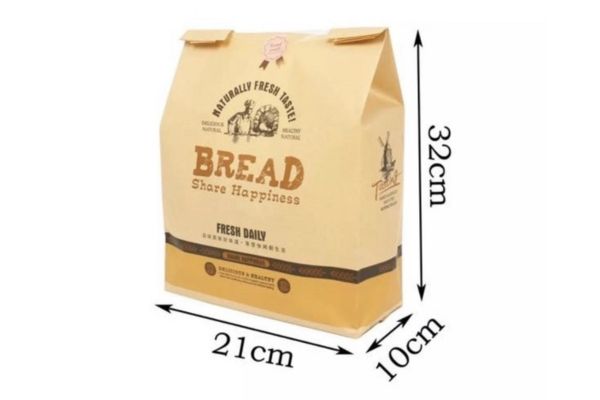 Túi giấy bánh mì hoa cúc giá rẻ, chất lượng cao