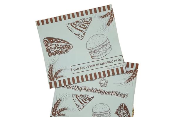Túi giấy bánh mì tam giác giá rẻ, mẫu đẹp