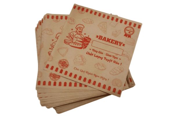 Túi giấy bánh mì tam giác giá rẻ, mẫu đẹp