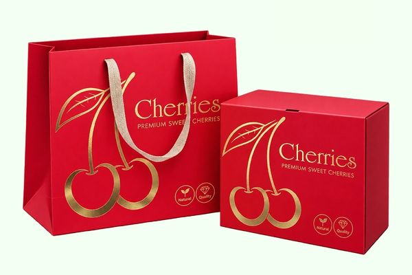 In túi giấy đựng cherry theo yêu cầu