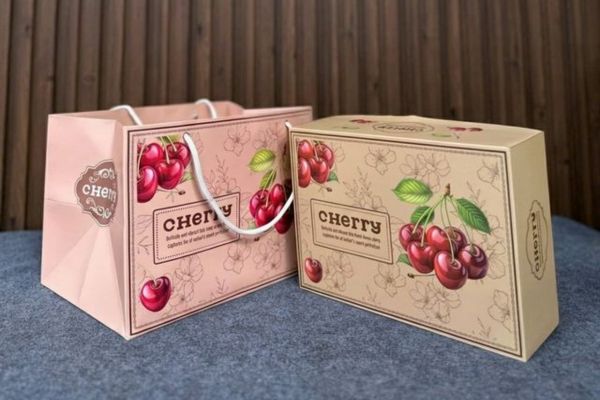 In túi giấy đựng cherry theo yêu cầu