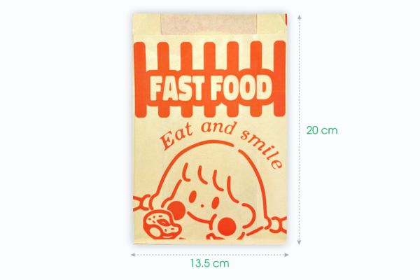 In túi giấy fast food giá rẻ, thiết kế đẹp
