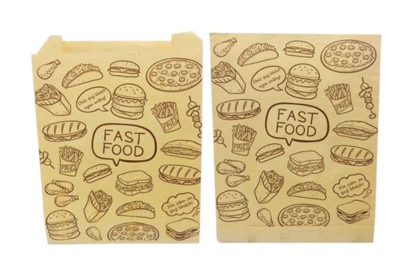 In túi giấy fast food giá rẻ, thiết kế đẹp