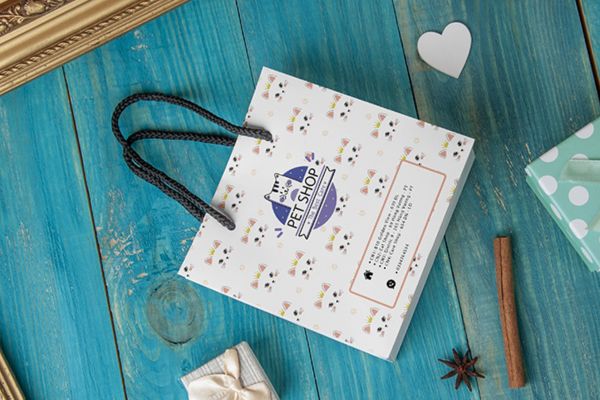 In túi giấy shop thú cưng theo yêu cầu
