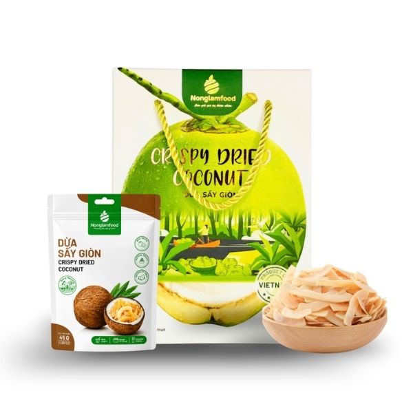 In hộp dừa sấy giòn theo yêu cầu