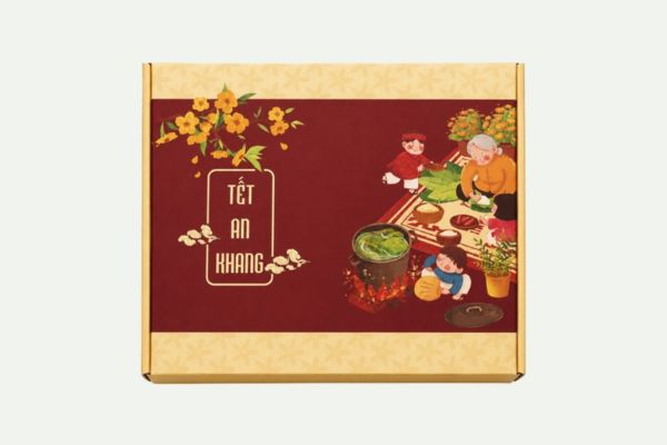 Mẫu hộp bánh kẹo Tết theo yêu cầu