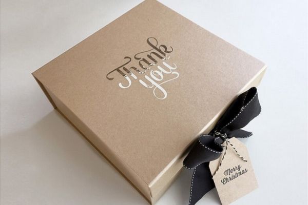 Mẫu hộp quà tặng thank you theo yêu cầu