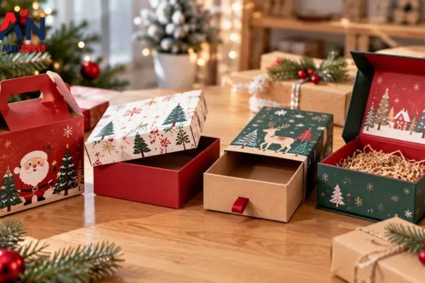 Mẫu hộp quà noel chất lượng tại Hà Nội