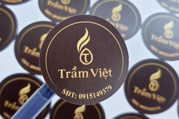 In tem dán trầm hương giá rẻ, mẫu đẹp