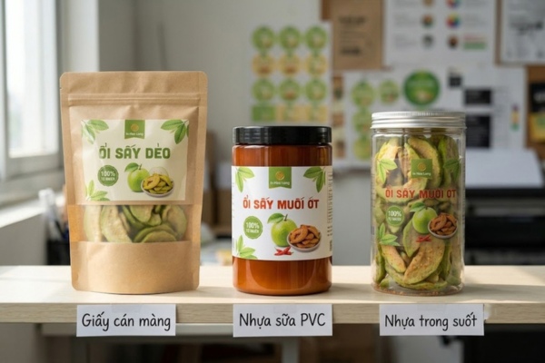 Mẫu in tem ổi sấy chất liệu cao cấp