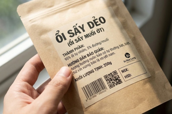 Mẫu in tem ổi sấy chuẩn nội dung