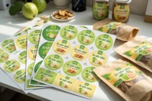 Mẫu in tem ổi sấy đẹp mắt