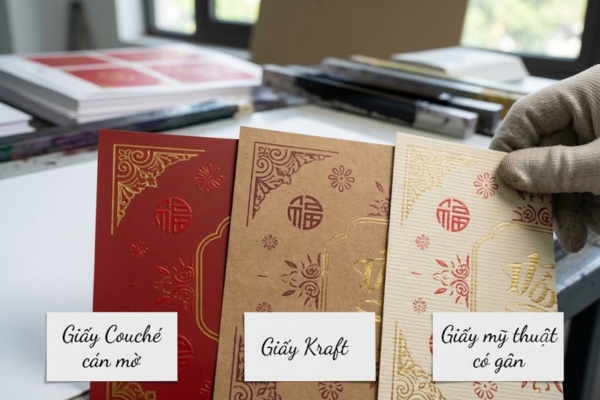 Màu sắc của hộp quà theo chất liệu in