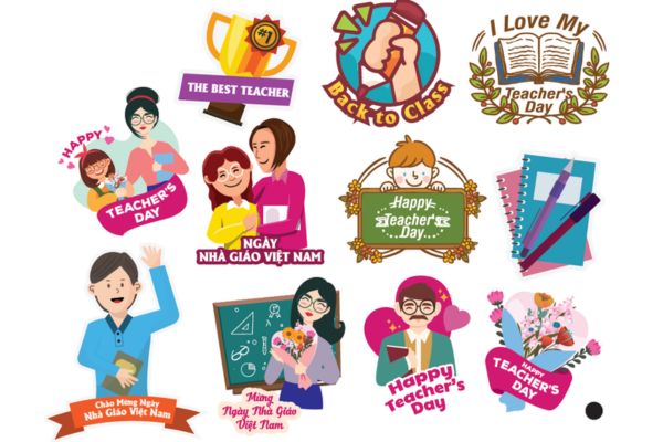 Mẫu sticker 20-11 theo yêu cầu