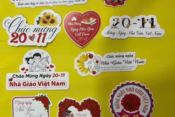 Mẫu sticker 20-11 theo yêu cầu