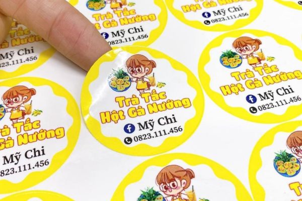 Mẫu tem nhãn trà chanh giá rẻ, chất lượng cao