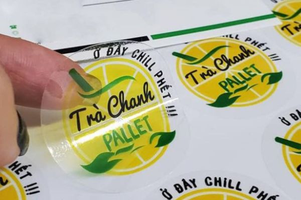 Mẫu tem nhãn trà chanh giá rẻ, chất lượng cao