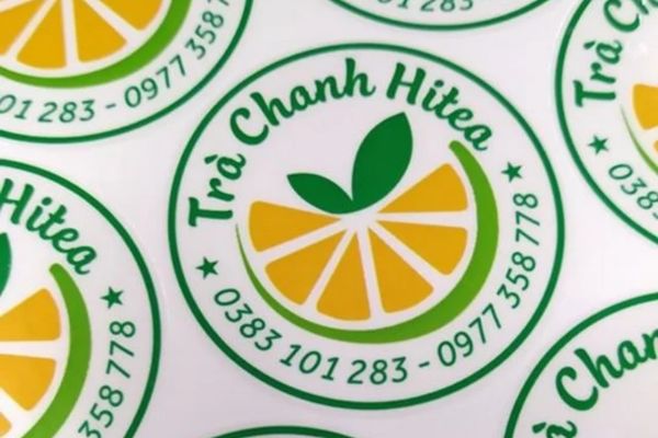 Mẫu tem nhãn trà chanh giá rẻ, chất lượng cao