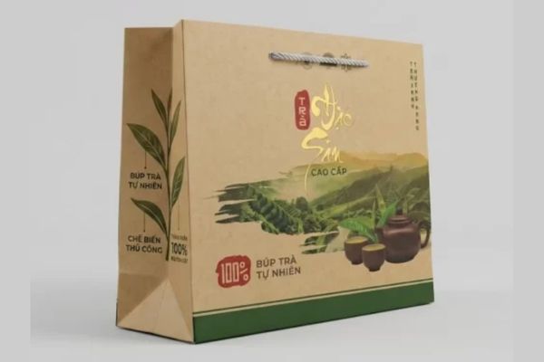 Mẫu túi kraft đựng trà giá rẻ, chất lượng cao