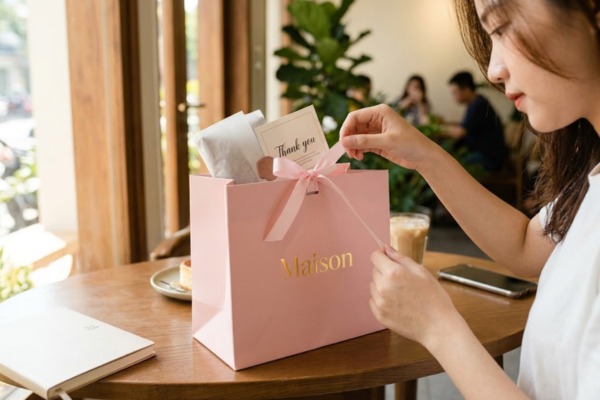 Mẫu túi giấy màu pastel đẹp mắt đựng quà tặng