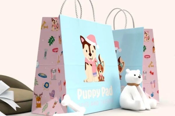 In túi giấy shop thú cưng theo yêu cầu