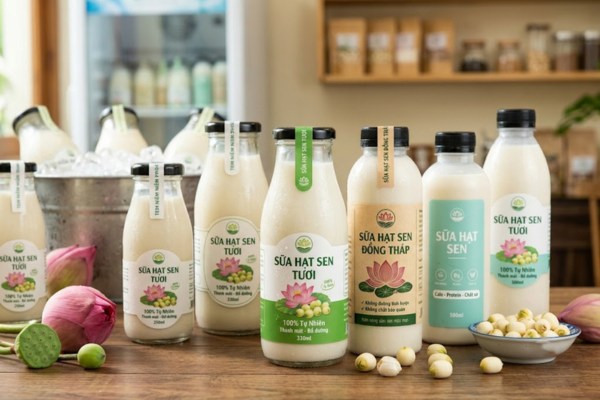 Xem ngay những mẫu in tem nhãn sữa hạt sen tươi mát