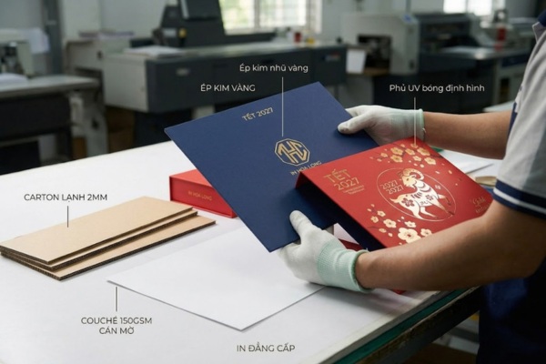 Quy cách in hộp quà Tết 2027