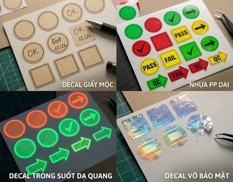 Quy cách in tem dán đánh dấu