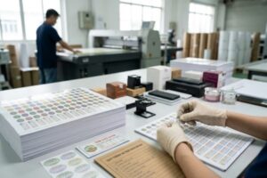 Quy trình in tem bảo hành chuẩn xác tại xưởng