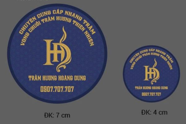 In tem dán trầm hương giá rẻ, mẫu đẹp