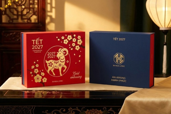 Thư viện mẫu in hộp quà Tết 2027 đẳng cấp, đẹp mắt