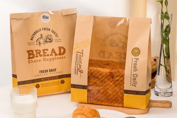 Túi giấy bánh mì hoa cúc giá rẻ, chất lượng cao