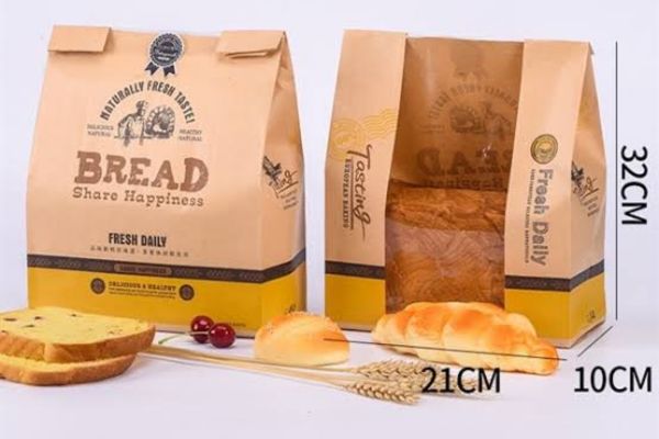 Túi giấy bánh mì hoa cúc giá rẻ, chất lượng cao