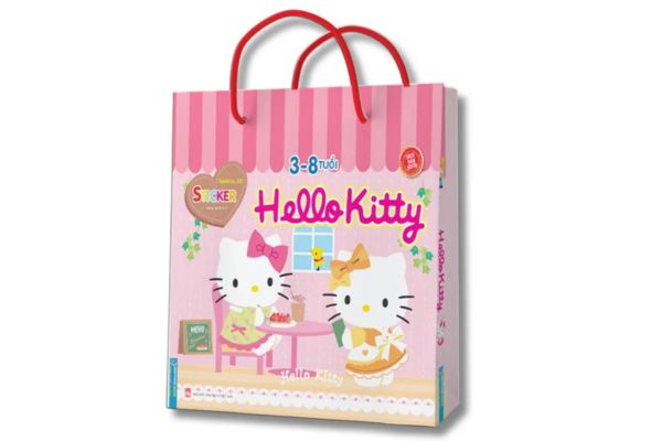 Túi giấy hello kitty theo yêu cầu