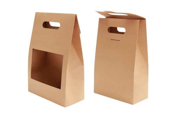Túi giấy kraft có nắp theo yêu cầu