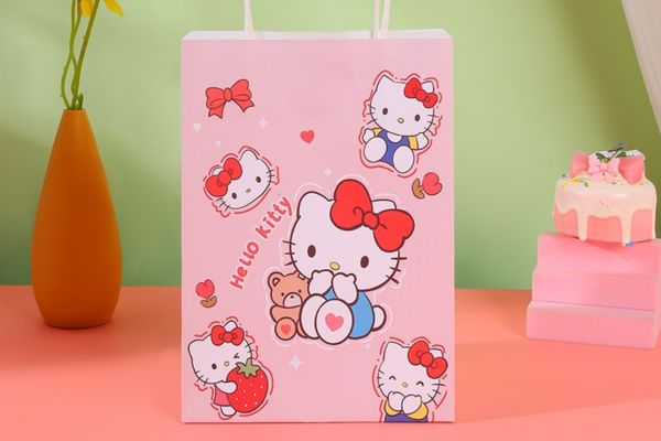 Túi giấy hello kitty theo yêu cầu